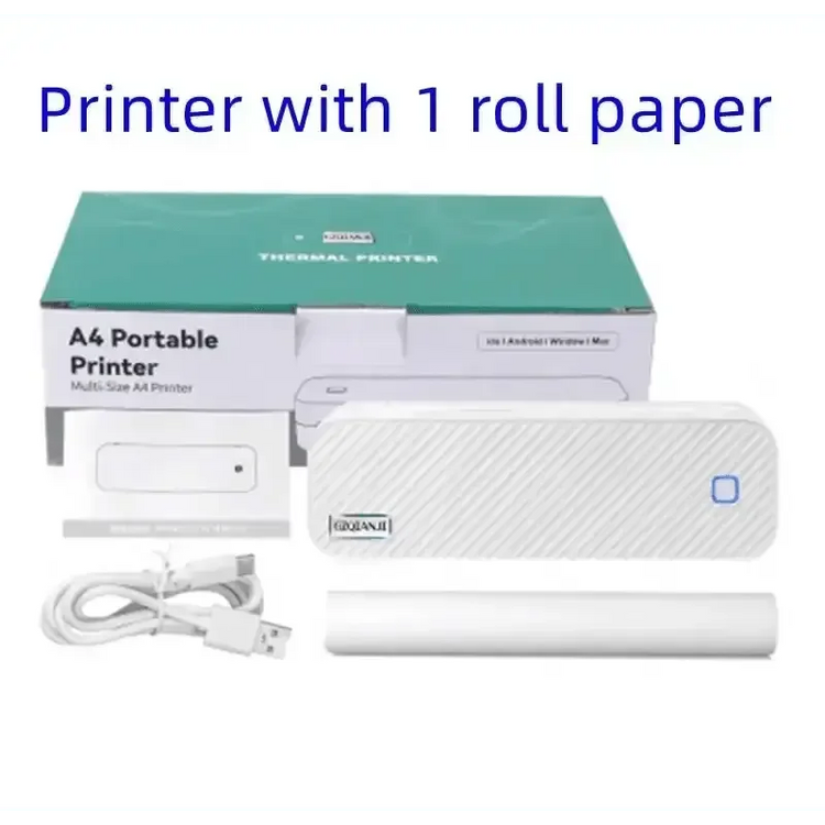 Thermal Portable Mini Printer with Paper Samples Mini Office Bluetooth Printer. Thermal Printer by CJ