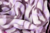 DaDa Bedding Orchid Blossoms Striped Floral Lavender Plush Fleece Flannel Throw Blanket (XY9833) Throw Blankets by DaDalogy Bedding Collection