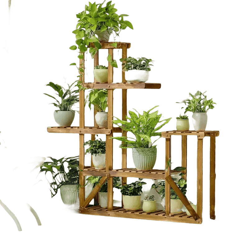 Tier Indoor Wood Plant Stand Plant Stand by unhohome Store