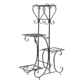 Tiered Metal Plant Stand with Plants Plant Stand by Wisfor Store