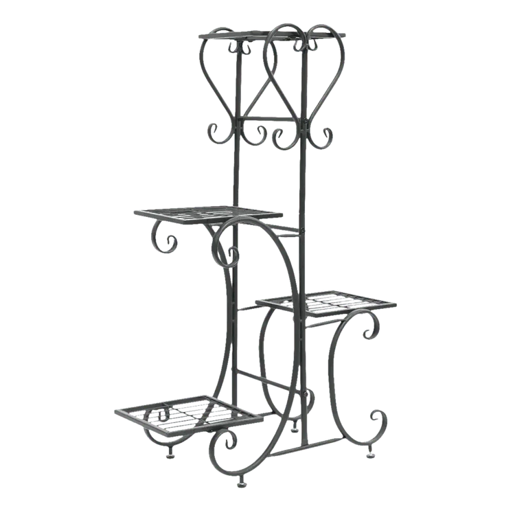 Tiered Metal Plant Stand with Plants Plant Stand by Wisfor Store
