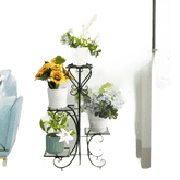 Tiered Metal Plant Stand with Plants Plant Stand by Wisfor Store