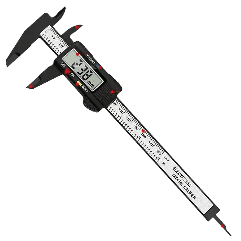 Two Black Digital Calipers Electronic Vernier Caliper Set Digital Caliper by China Tools Enterprise Store