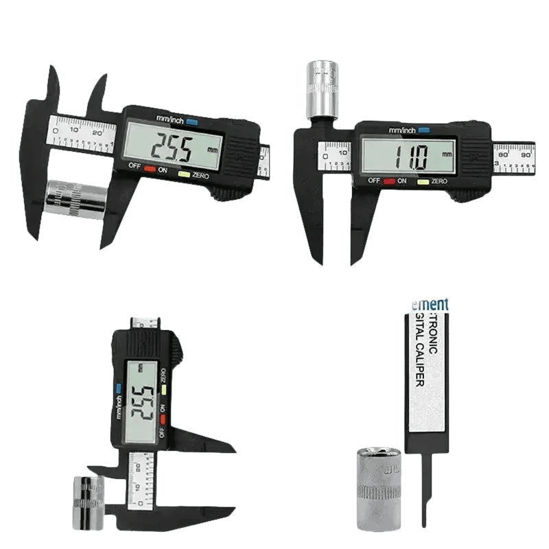 Two Black Digital Calipers Electronic Vernier Caliper Set Digital Caliper by China Tools Enterprise Store