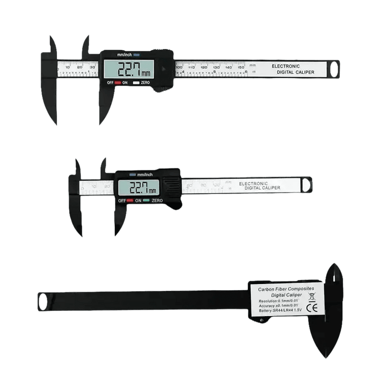 Two Black Digital Calipers Electronic Vernier Caliper Set Digital Caliper by China Tools Enterprise Store
