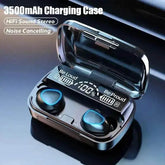 M10 Black TWS Bluetooth Earphones 3500mAh Charging Box Mobile Phone Accessories by Shop911551365 Store
