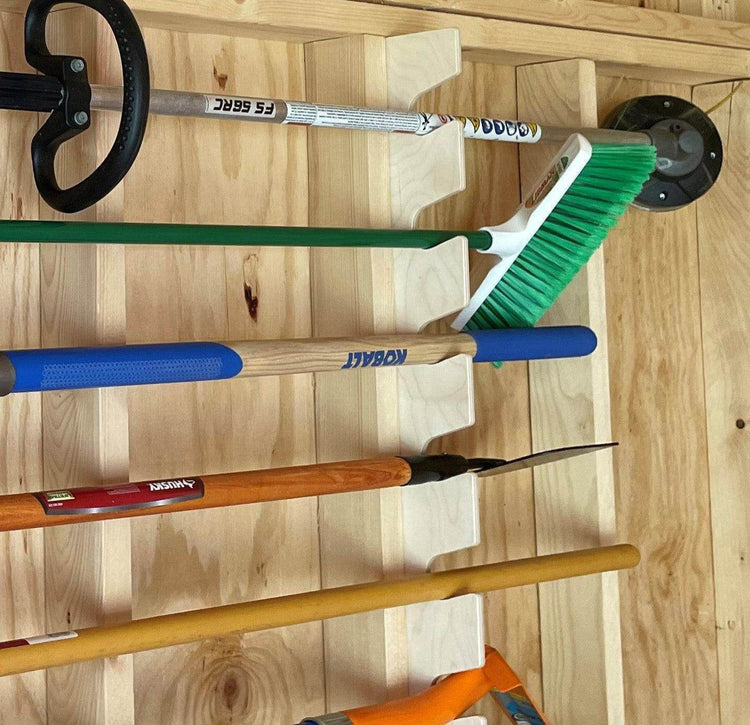 Ultimate Shed Organization Kit – Yard & Garden Tool Rack Organizer for Shed Outdoor Storage by HangThis Up My Shed Organizing System