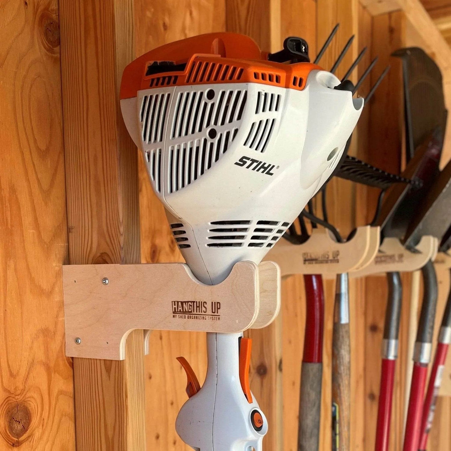 Ultimate Shed Organization Kit – Yard & Garden Tool Rack Organizer for Shed Outdoor Storage by HangThis Up My Shed Organizing System