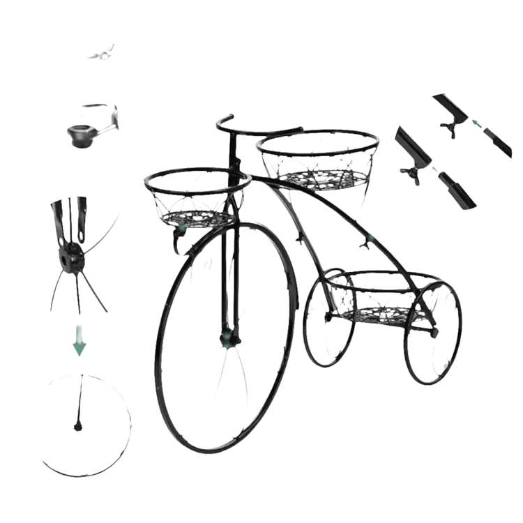 Unique 3 Tier Bicycle Plant Stand Plant Stand by Wistand889 Store