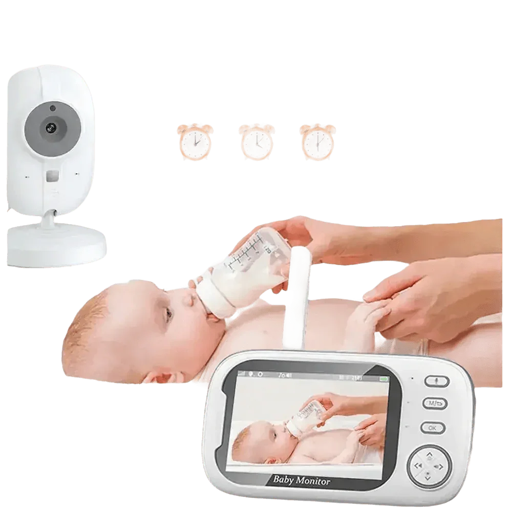 Video Baby Monitor with Two-Way Audio and Temperature Display US Plug Baby Monitors by Eye4U Official Store