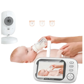 Video Baby Monitor with Two-Way Audio and Temperature Display US Plug Baby Monitors by Eye4U Official Store