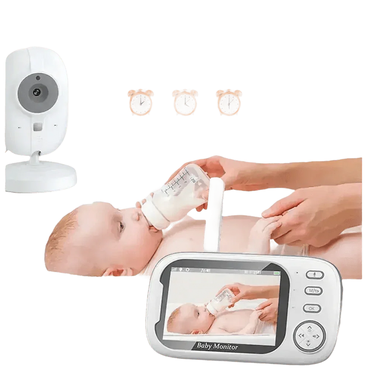 Video Baby Monitor with Two-Way Audio and Temperature Display US Plug Baby Monitors by Eye4U Official Store