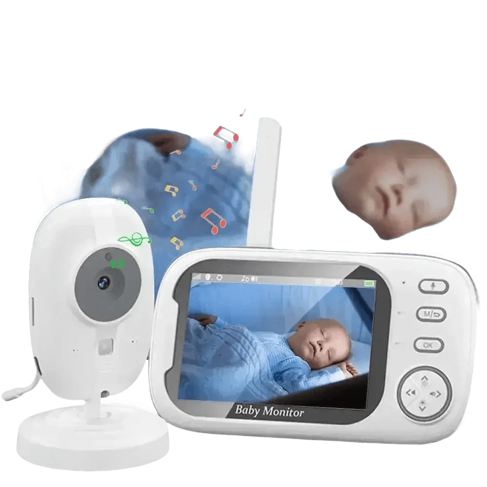 Video Baby Monitor with Two-Way Audio and Temperature Display US Plug Baby Monitors by Eye4U Official Store