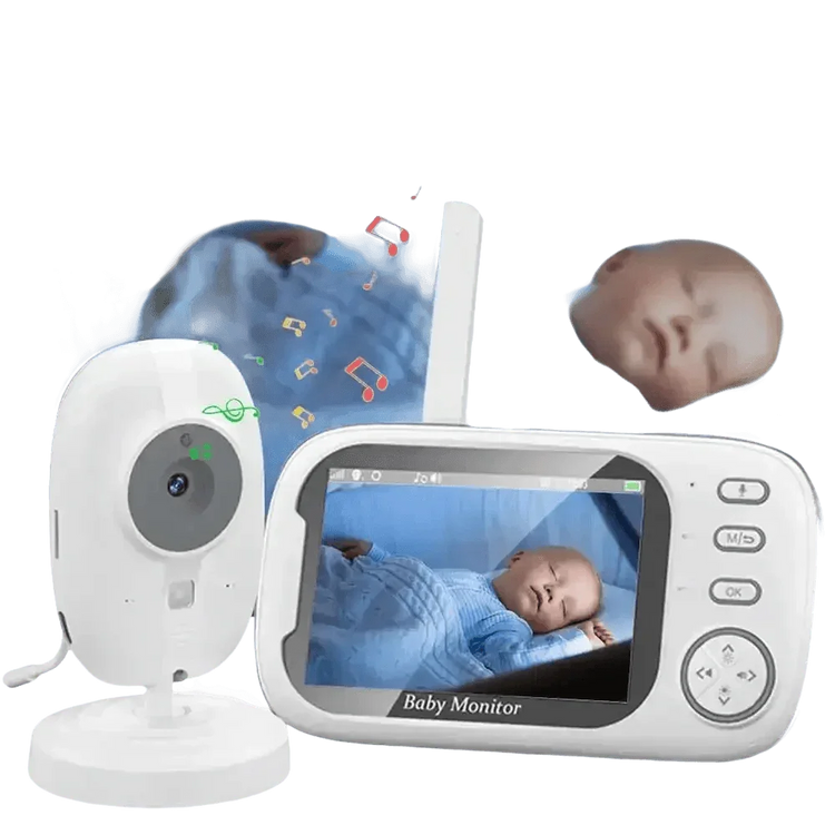 Video Baby Monitor with Two-Way Audio and Temperature Display US Plug Baby Monitors by Eye4U Official Store