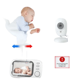 Video Baby Monitor with Two-Way Audio and Temperature Display US Plug Baby Monitors by Eye4U Official Store