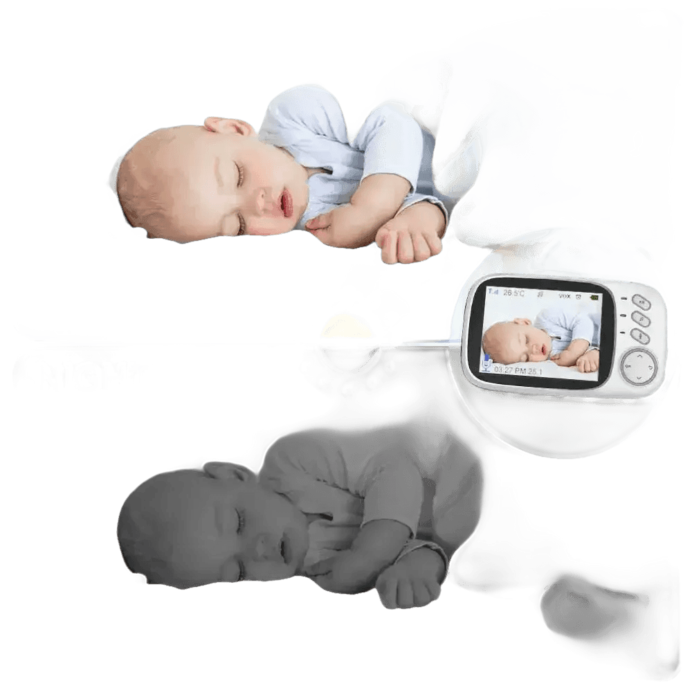 Video Baby Monitor with Two-Way Audio and Temperature Display US Plug Baby Monitors by Eye4U Official Store