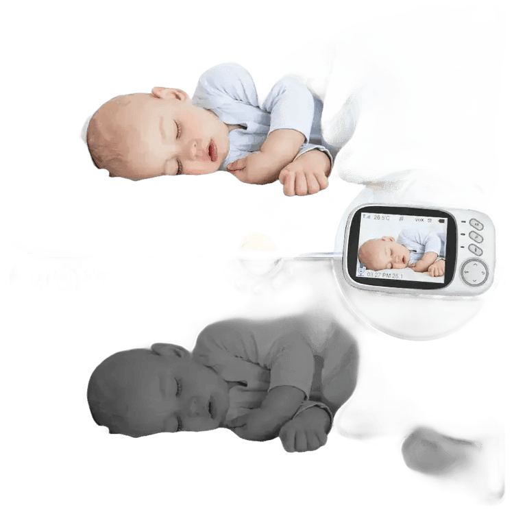 Video Baby Monitor with Two-Way Audio and Temperature Display US Plug Baby Monitors by Eye4U Official Store