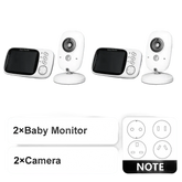 Video Baby Monitor with Two-Way Audio and Temperature Display US Plug Baby Monitors by Eye4U Official Store
