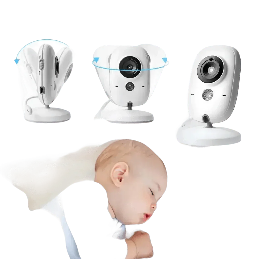Video Baby Monitor with Two-Way Audio and Temperature Display US Plug Baby Monitors by Eye4U Official Store