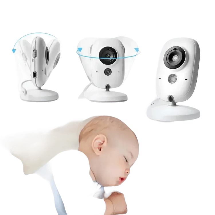 Video Baby Monitor with Two-Way Audio and Temperature Display US Plug Baby Monitors by Eye4U Official Store