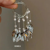 French Style Exaggerated Big Eyes Long Earrings Fashion Pearl Water Droplets Earring Jewelry & Accessories by DSERS