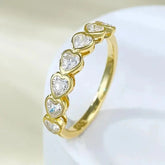 Radiant Cut Lab Moissanite Diamond Ring 100% Real 925 Rings by Dropshee