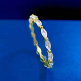 Radiant Cut Lab Moissanite Diamond Ring 100% Real 925 Rings by Dropshee