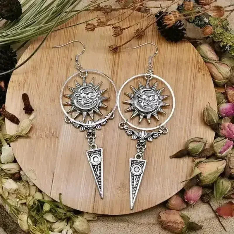 Vintage Egyptian Inspired Designs Sacred Wings Scarab Large Hoops Earrings Gypsy Tribal Women Gold Color Earrings Party Gift Jewelry & Accessories by DSERS