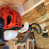 Overhead Weed Wacker Storage Hook – Ceiling Mount for Weed Eaters & Tools Organizer for Shed Outdoor Storage by HangThis Up My Shed Organizing System