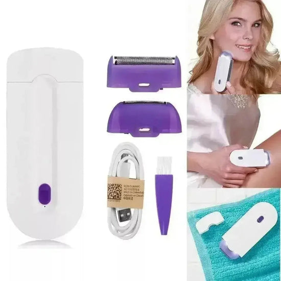 White Electric Ladies Body Epilator Induction Shaver Hair Remover Tool by DSERS