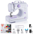 White Lavender Mini Electric Sewing Machine Portable sewing machines by Rxmeili