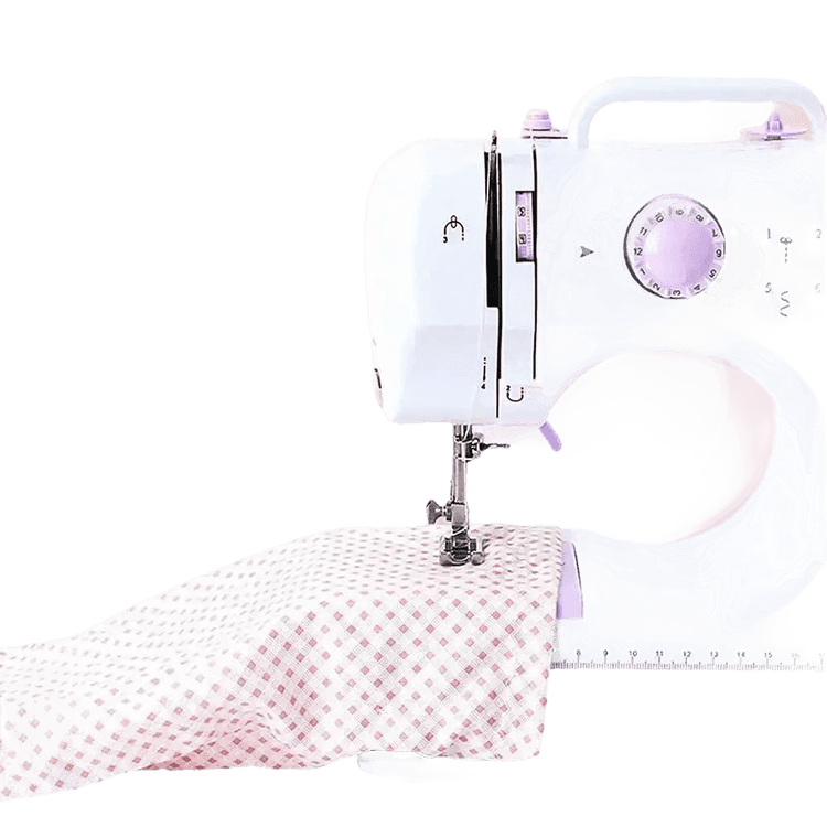 White Lavender Mini Electric Sewing Machine Portable sewing machines by Rxmeili