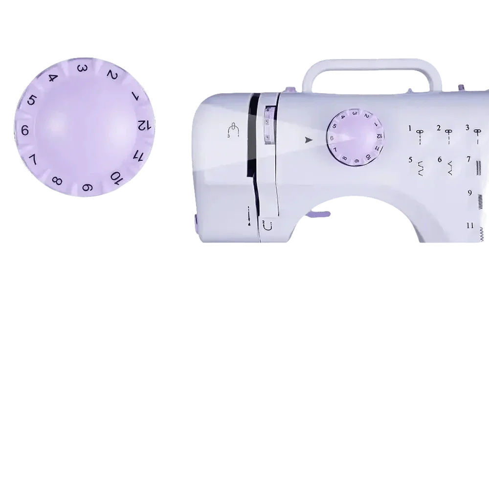 White Lavender Mini Electric Sewing Machine Portable sewing machines by Rxmeili