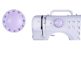 White Lavender Mini Electric Sewing Machine Portable sewing machines by Rxmeili