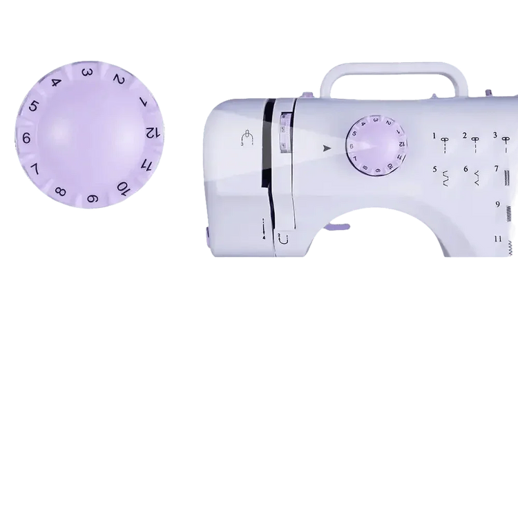 White Lavender Mini Electric Sewing Machine Portable sewing machines by Rxmeili