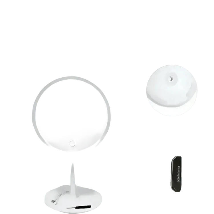 White LED Daylight Makeup Mirror USB Battery face mirror by Rockbrook Daily Store