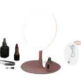 White LED Daylight Makeup Mirror USB Battery face mirror by Rockbrook Daily Store