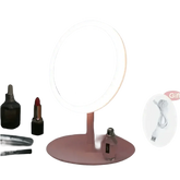 White LED Daylight Makeup Mirror USB Battery face mirror by Rockbrook Daily Store