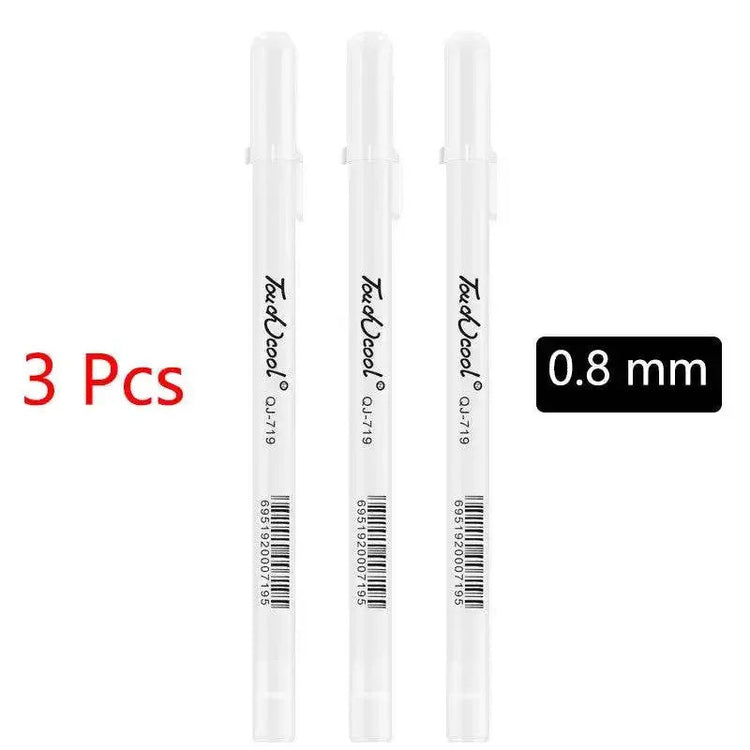 White Oily Marker Pen Set Markers & Highlighters by Dropshee