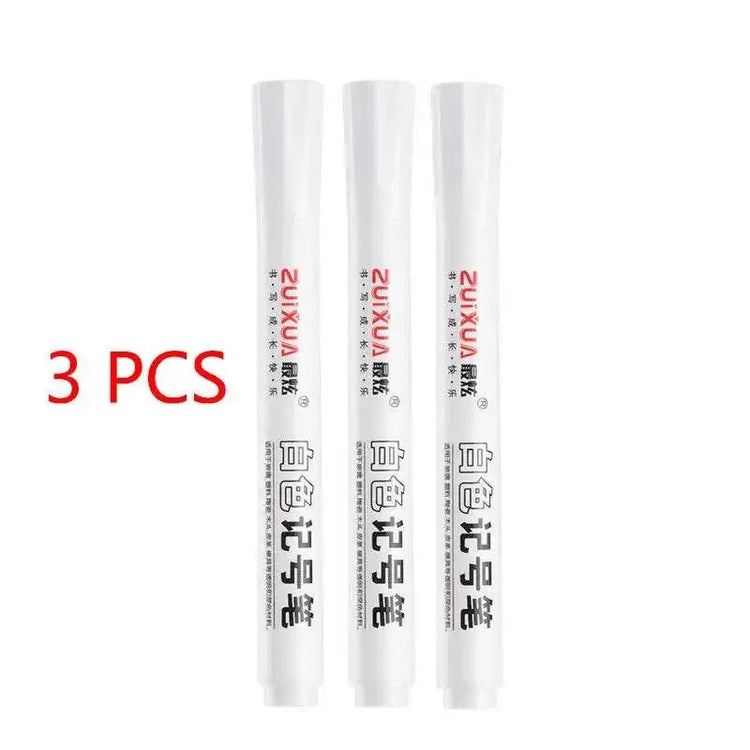 White Oily Marker Pen Set Markers & Highlighters by Dropshee