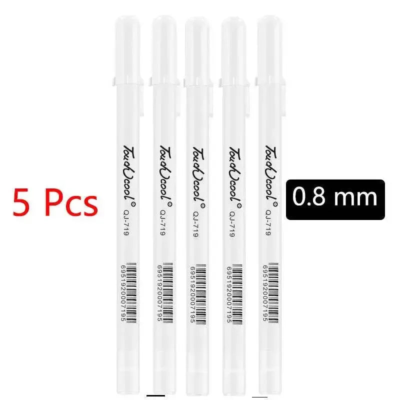 White Oily Marker Pen Set Markers & Highlighters by Dropshee