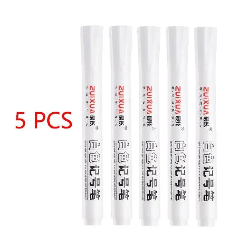 White Oily Marker Pen Set Markers & Highlighters by Dropshee