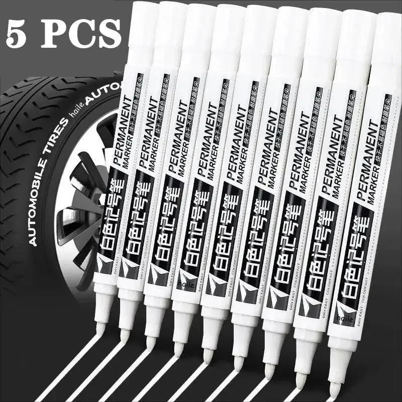 White Oily Marker Pen Set Markers & Highlighters by Dropshee