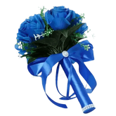 White Rose Wedding Bouquet Artificial Silk Rose Flower Bouquet by Shop1102732563 Store