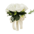 White Rose Wedding Bouquet Artificial Silk Rose Flower Bouquet by Shop1102732563 Store