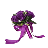 White Rose Wedding Bouquet Artificial Silk Rose Flower Bouquet by Shop1102732563 Store
