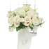 White Silk Flowers Wedding Bouquet Flower Bouquet by YO CHO Store