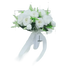 White Silk Flowers Wedding Bouquet Flower Bouquet by YO CHO Store