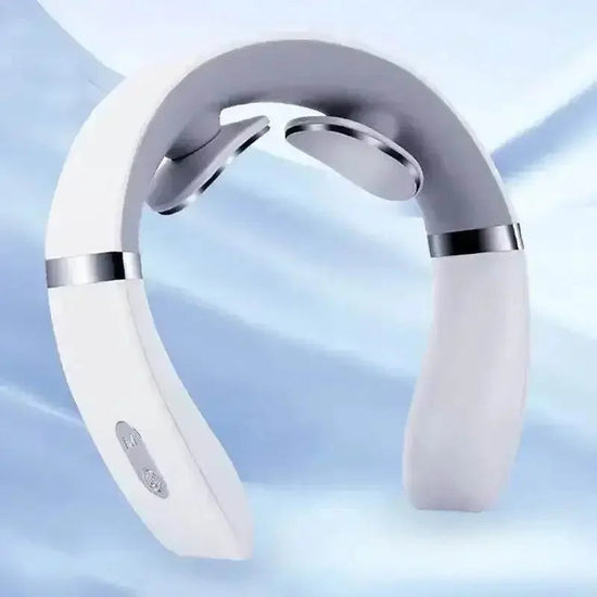 White Silver Portable Cervical Massager Neck Massager by YOSYO Official Store