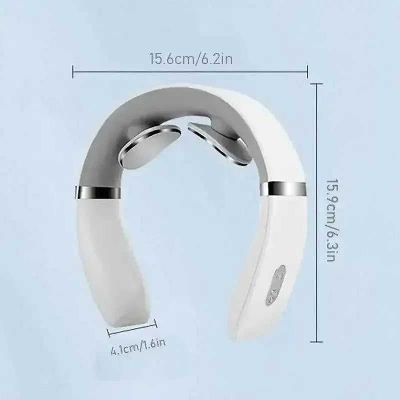 White Silver Portable Cervical Massager Neck Massager by YOSYO Official Store